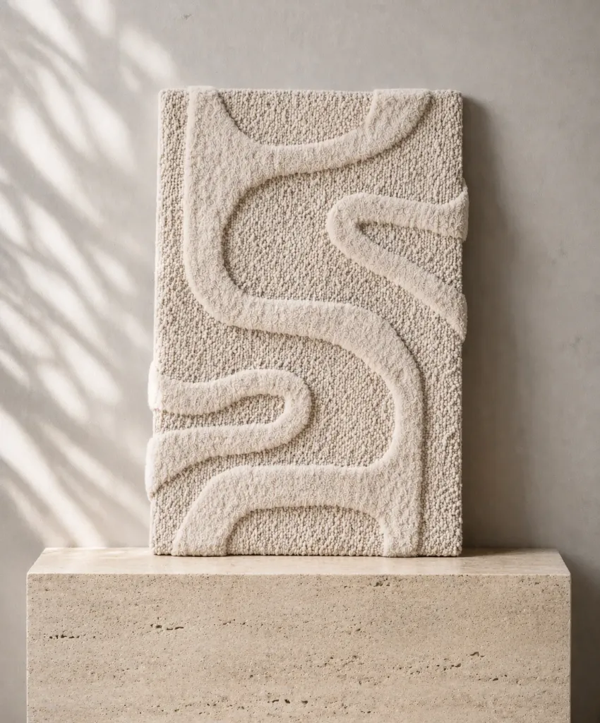 [WA-CMI-S] Cedar Mist Ivory - Wool Art -House Of Thallo (S-60x90, Ivory)