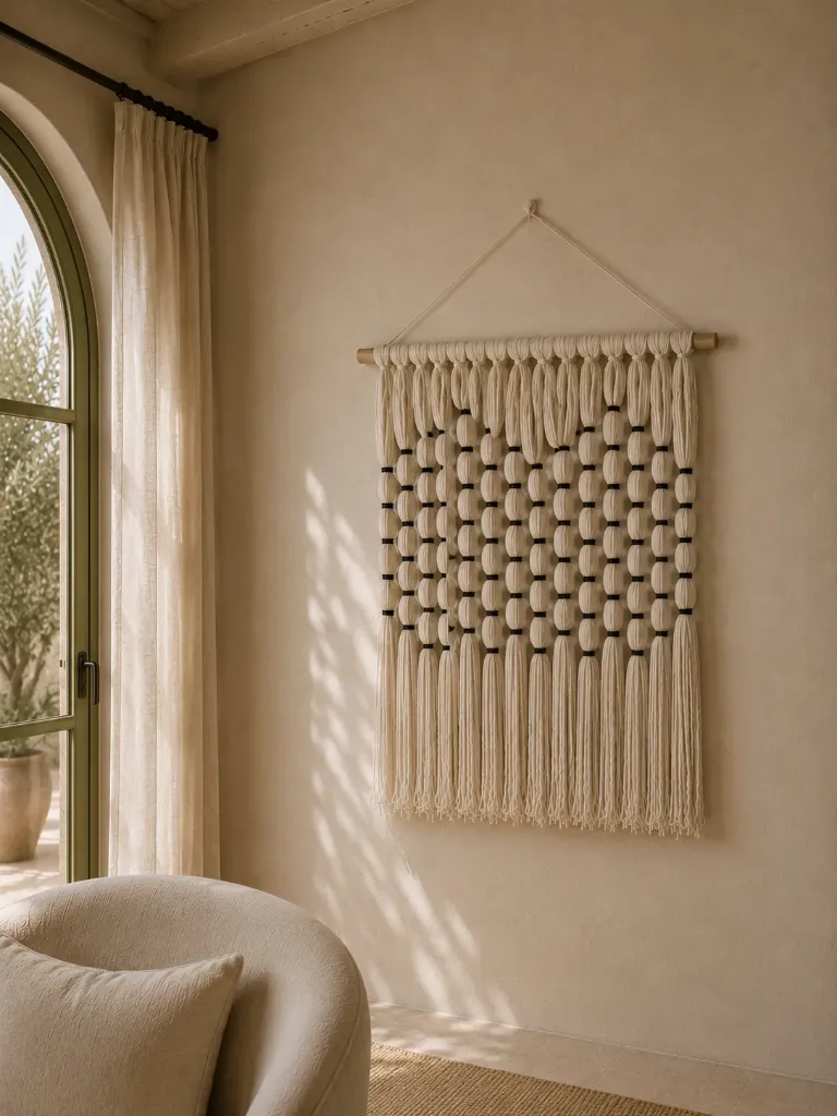 [WH-TR-S] Triangle Roots - Wool Hanging  - House Of Thallo