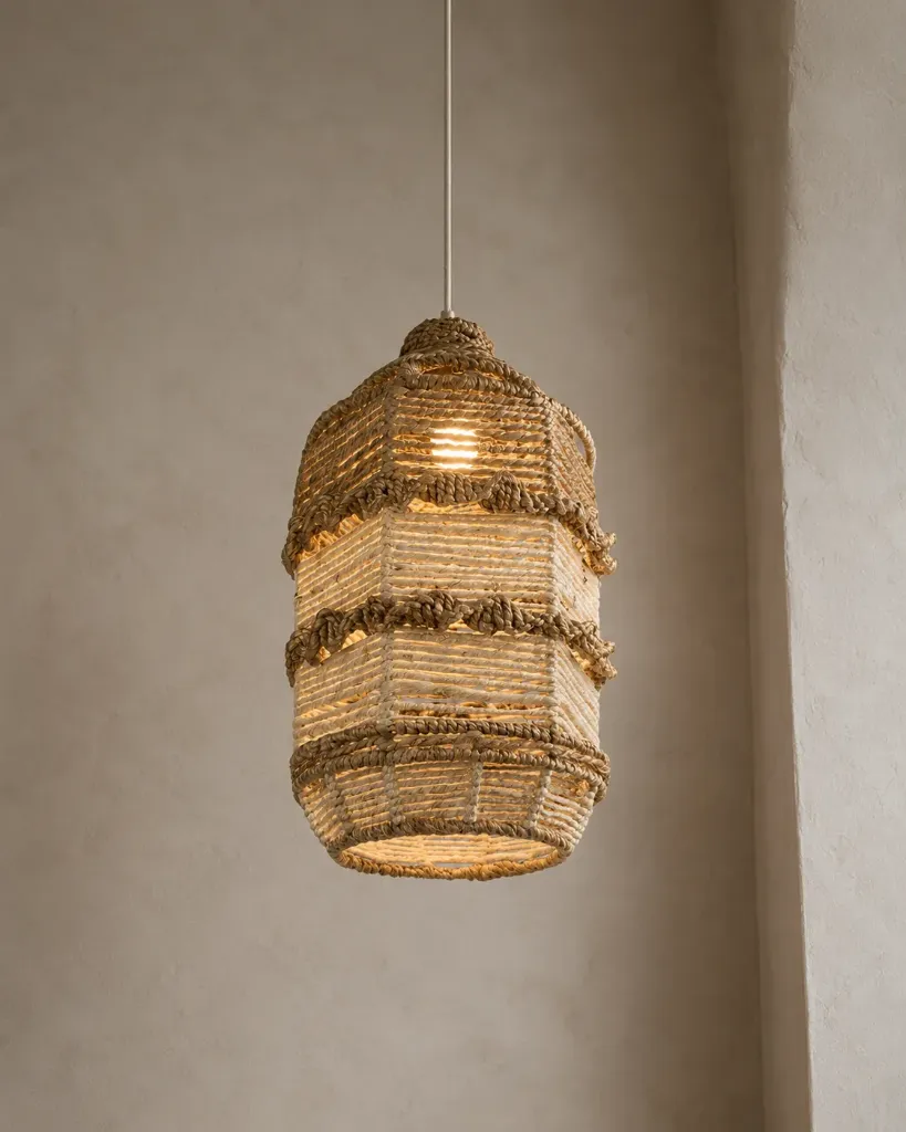 [HL-IF-30] Ivory Float Hanging Lamp - House Of Thallo